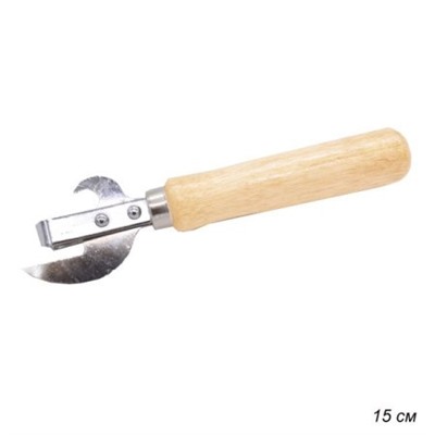 Открывалка 15 см с деревянной ручкой/ JK-1 /уп .10/500/