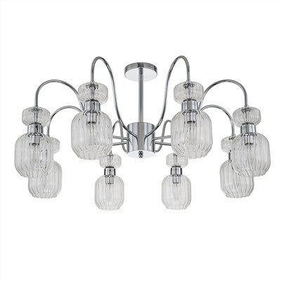 Светильник на штанге Escada 1141/8PL E14*60W Chrome/Clear