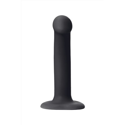 Черный фаллос на присоске Silicone Bendable Dildo S - 17 см.