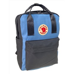 Молодежный рюкзак из текстиля, цвет голубой с черным