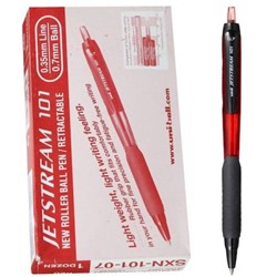 Ручка автоматическая шариковая SXN-101-07 "Jetstream" (N) красная 0.7мм (172199) Uni Mitsubishi Pencil