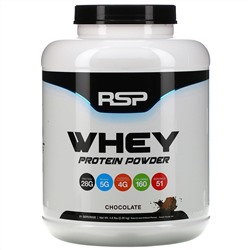 RSP Nutrition, Сывороточный протеин в порошке, шоколад, 2,09 кг (4,6 фунта)