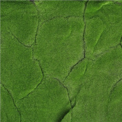 Мох искусственный, декоративный, полотно 1 × 1 м, рельефный, горный, зелёный, Greengo