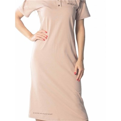 Платье женское W.W.F.H., размер 44, цвет светло-коричневый