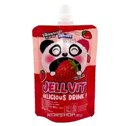 Желе питьевое со вкусом клубники Jellvit Donald Makmur, Индонезия, 70 мл