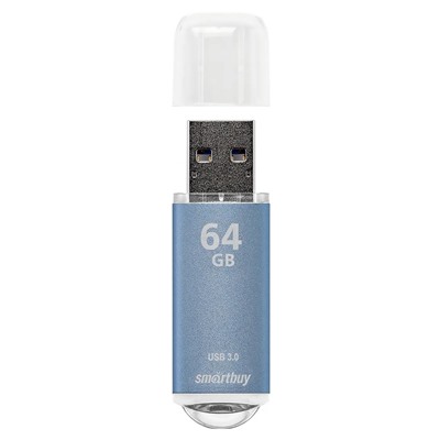 Флэш накопитель USB 64 Гб Smart Buy V-Cut 3.0 (blue)