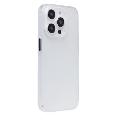 Чехол-накладка - PC091 для "Apple iPhone 14 Pro" (matte transparent/white) (232320)