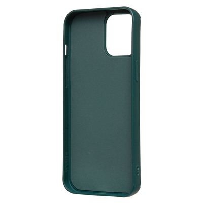 Чехол-накладка - SC335 для "Apple iPhone 12 Pro Max"  (собака) (dark green)