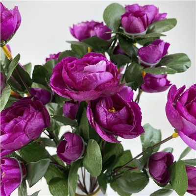 Розы сиреневые,букет 6 веточек, декоративные цветы 35см