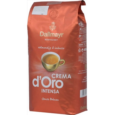 Dallmayr. Crema d'Oro Intensa (зерновой) 1 кг. мягкая упаковка