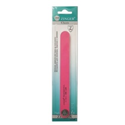 Zinger Пилка для ногтей розовая EJ-105 180/240 3261