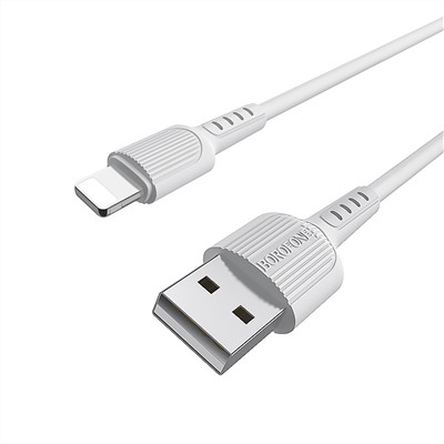 Кабель USB - Apple lightning Borofone BX16 Easy  100см 2A  (white)