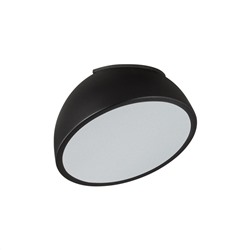 7658/11L MITRA LED SN Светильник пластик/белый/черный LED 11Вт 4000K D200 IP20 PLUTO BLACK