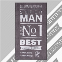 Полотенце махровое Этель "Super man" 70х130 см, 100% хлопок, 420гр/м2