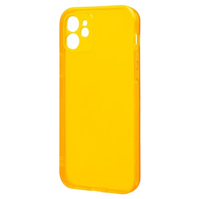 Чехол-накладка - SC344 для "Apple iPhone 12" (transparent/orange) (232057)