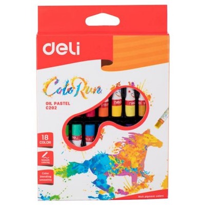 Пастель масляная 18цв EC20210 "ColoRun" (1005571) Deli