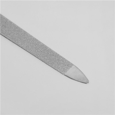 Пилка металлическая для ногтей, 15 см, в чехле, цвет «янтарный»