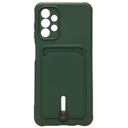 Чехол-накладка - SC304 с картхолдером для "Samsung SM-A135 Galaxy A13 4G" (dark green) (208715)