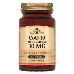 Коэнзим Q10, 30 мг SOLGAR, 30 шт