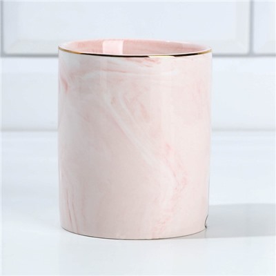 Стакан керамический Meow, розовый, 8 х 9,5 см, цвет розовый
