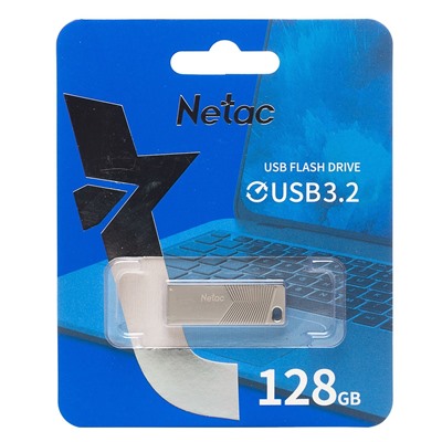 Флэш накопитель USB 128 Гб Netac UM1 3.2 (white/silver)