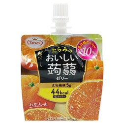 Питьевое желе с конняку со вкусом апельсина Tarami, Япония, 150 г Акция