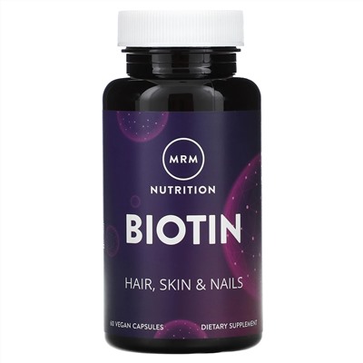 MRM, Biotin, 60 Vegan Capsules