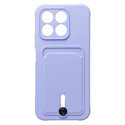 Чехол-накладка - SC304 с картхолдером для "Honor X8b" (light violet) (227632)