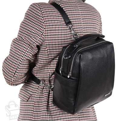 Рюкзак женский кожаный 69013-7 black Velina Fabbiano-Safenta