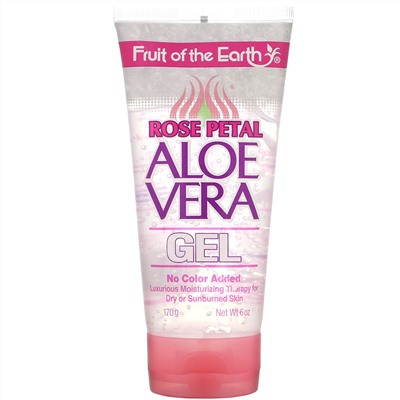 Fruit of the Earth, Rose Petal, Aloe Vera Gel, 6 oz (170 g)