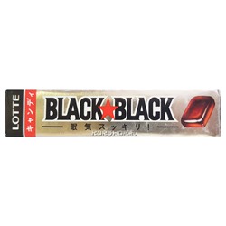 Леденцы тонизирующие Black Black Candy, Lotte, Япония, 44 г