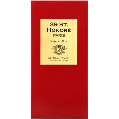 29 St. Honore, 1779 Nettoyant De Marin, Roses & Baies, 10.58 oz (300 g)