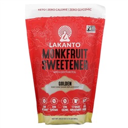 Lakanto, Monkfruit Sweetener with Erythritol, Golden, 28.22 oz (800 g)