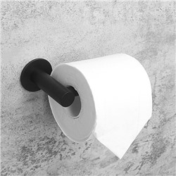 Держатель для туалетной бумаги Штольц Stölz, 16,2×2,5×9,5 см, нержавеющая сталь, цвет чёрный