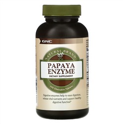 GNC, Papaya Enzyme,  240 Chewable Tablets