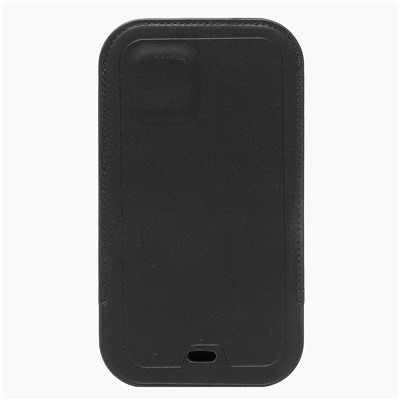 Чехол-конверт - SM001 кожаный SafeMag для "Apple iPhone 12/iPhone 12 Pro"(повр. уп.) (black)