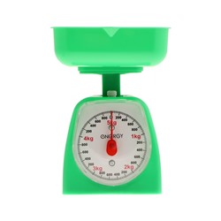 Весы кухонные ENERGY EN-406МК,  механические, до 5 кг,  зелёные