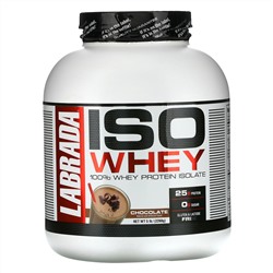 Labrada Nutrition, ISO Whey, 100%-ный изолят сывороточного белка, шоколад, 5 фунтов (2268 г)