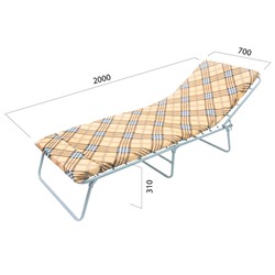 Раскладушка "Соня М600", 200х70х31см, нагрузка до 120кг