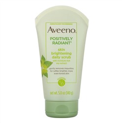 Aveeno, Active Naturals, Positively Radiant, ежедневный осветляющий скраб для кожи, 140 г (5,0 унций)