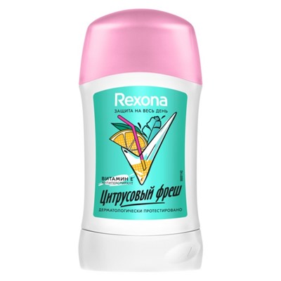 Дезодорант-антиперспирант стик Rexona цитрусовый фреш, 40 мл