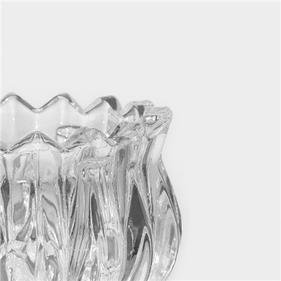 Сахарница стеклянная Доляна «Галерея», 150 мл, 8,5×11 см, с крышкой