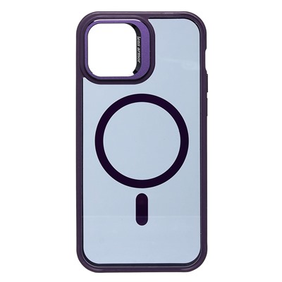 Чехол-накладка - SM026 SafeMag для "Apple iPhone 12/iPhone 12 Pro" (dark violet)