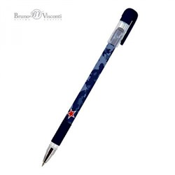 Ручка шариковая 0.5 мм "MagicWrite.Милитари. Звезда" синяя 20-0240/37 Bruno Visconti