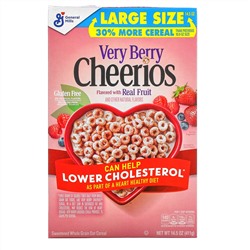 General Mills, Very Berry Cheerios, Gluten Free, 14.5 oz (411 g)