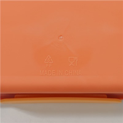 Ланч-бокс пластиковый Доляна «Классика», 2 отделения, 18×18×6 см, цвет МИКС
