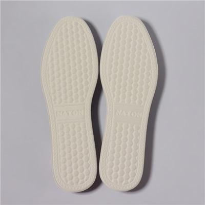 Стельки для обуви, универсальные, с массажным эффектом, р-р RU до 38 (р-р Пр-ля до 39), 25 см, пара, цвет белый