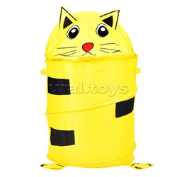 Корзина для игрушек "Котик желтый" в пакете