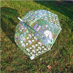 Зонт трость детский прозрачный Арт. 524