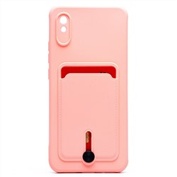 Чехол-накладка - SC304 с картхолдером для "Xiaomi Redmi 9A/Redmi 9i" (light pink)